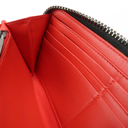 Christian Louboutin Panettone Spiked Leather, Black, Leather, Wallet