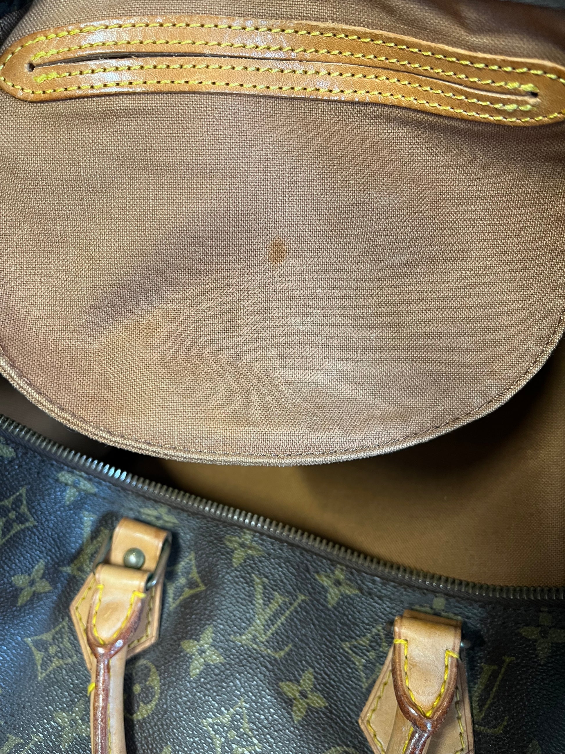 Louis Vuitton Speedy Handbag Monogram Canvas, BROWN, CANVAS, Handbag