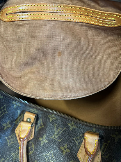 Louis Vuitton Speedy Handbag Monogram Canvas, BROWN, CANVAS, Handbag