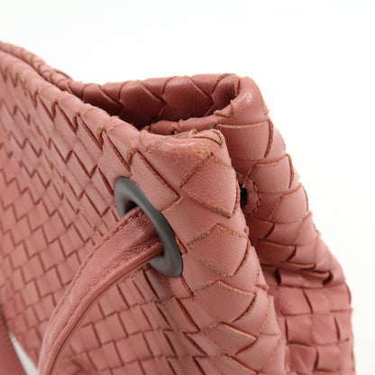 Bottega Veneta Bella Intrecciato Nappa, Pink, Leather, Tote Bag
