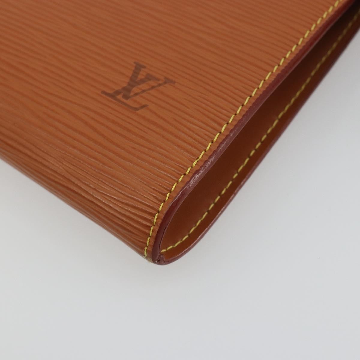Louis Vuitton Pochette Accessoires Epi, Brown, Leather, Clutch