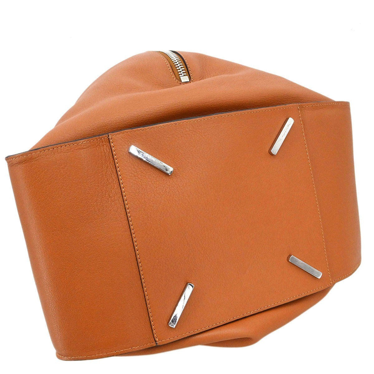 Loewe Hammock Leather, Brown, Leather, Handbag