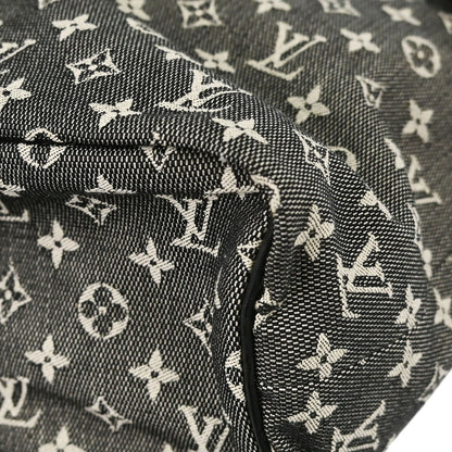 Louis Vuitton Lucille Mini Lin, Black, Canvas, Handbag