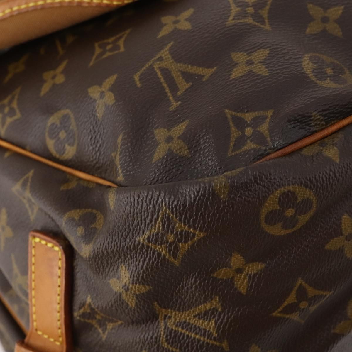 Louis Vuitton Saumur Monogram Canvas, Brown, Canvas, Shoulder Bag