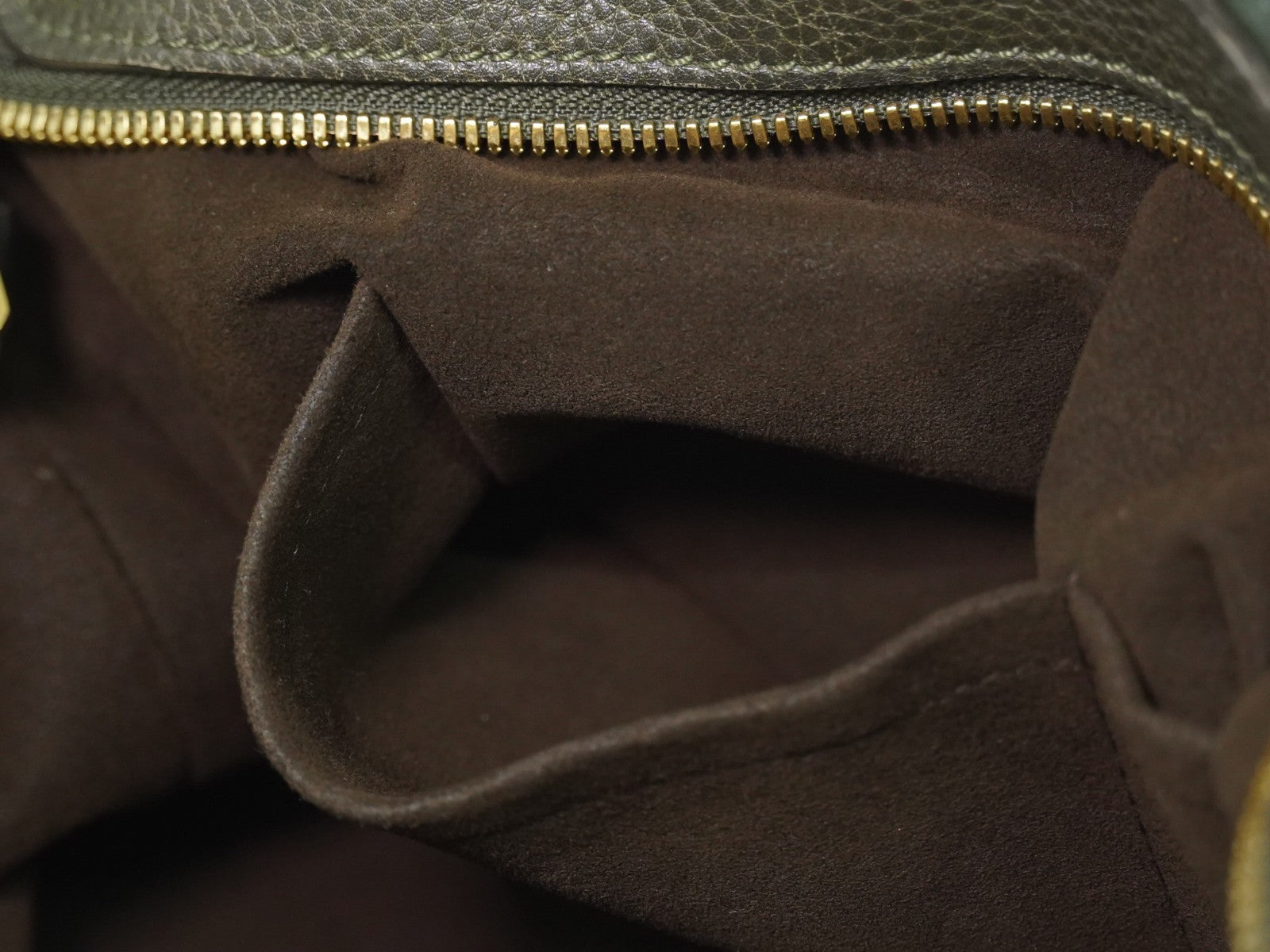 Louis Vuitton Stellar Mahina Leather, Khaki, Leather, Handbag