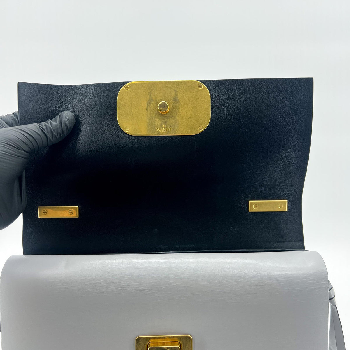 Valentino Garavani VRing Shoulder Bag Leather, Multicolour, Leather, Shoulder Bag