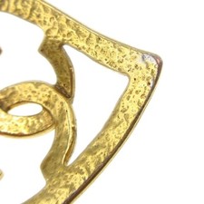 Chanel CC Heart Pendant Metal, Gold, Gold Plated, Necklace