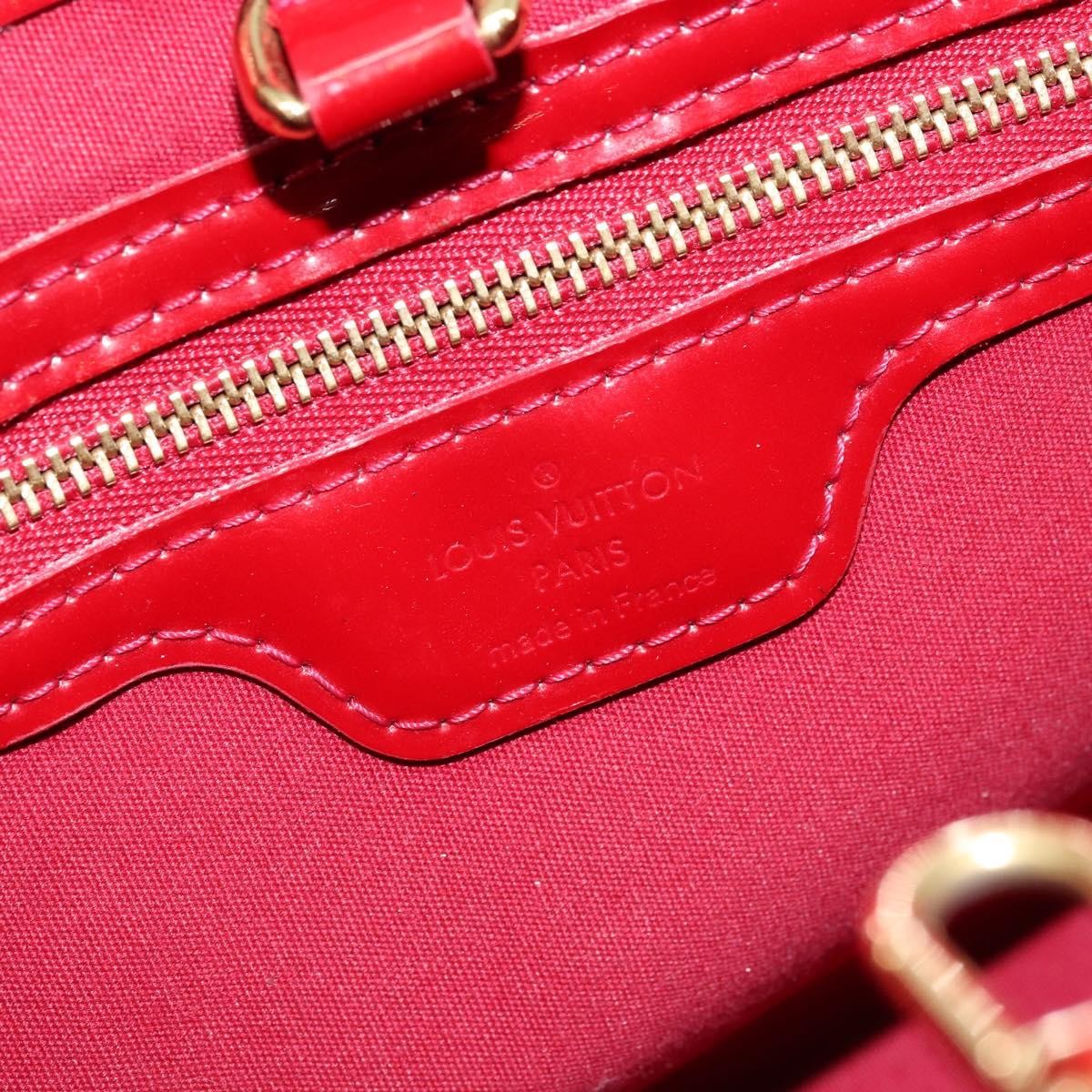 Louis Vuitton Wilshire Monogram Vernis, Red, Patent Leather, Handbag