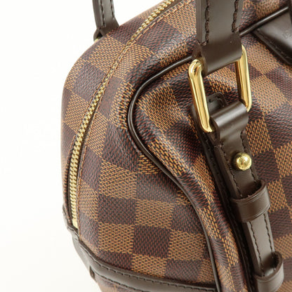 Louis Vuitton Rivington Satchel Damier, Brown, Canvas, Handbag