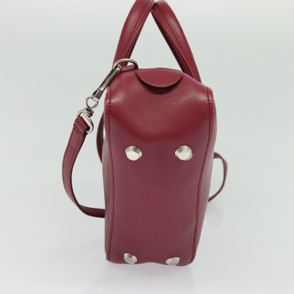 Balenciaga Triangle Duffle Leather, Red, Leather, Handbag