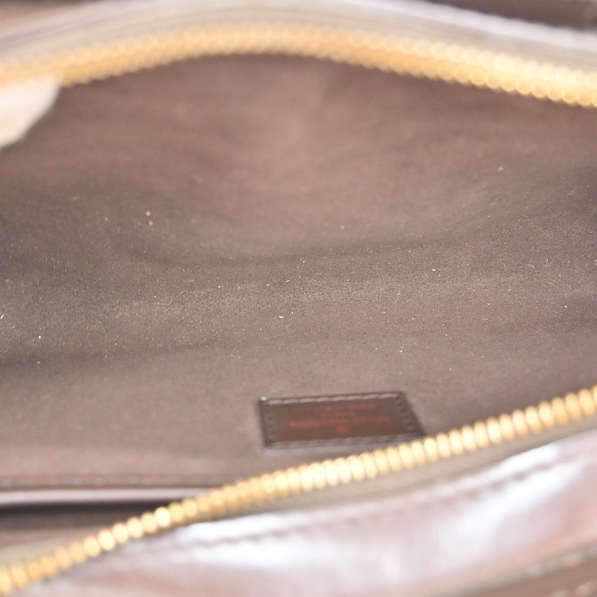 Louis Vuitton Pochette Saint Louis Damier Ebene, Brown, Canvas, Clutch
