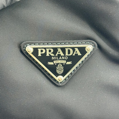 Prada Double Buckle Tessuto, Black, Nylon, Backpack