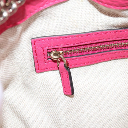 Gucci Soho Chain Strap Leather, Pink, Leather, Shoulder Bag