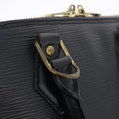 Louis Vuitton Alma Epi Leather, Black, Leather, Handbag