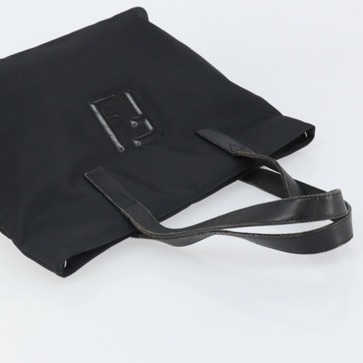 Fendi Vintage FF Nylon, Black, Nylon, Tote Bag