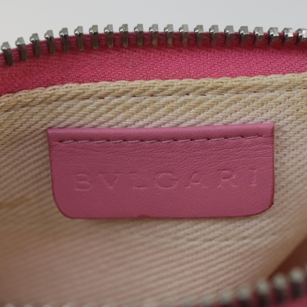 Bvlgari Logomania Canvas with Leather, Pink, Canvas, Shoulder Bag