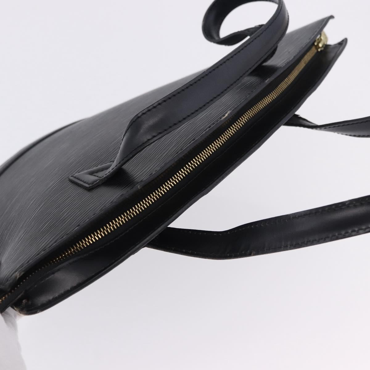 Louis Vuitton Saint Jacques Leather, Black, Leather, Shoulder Bag