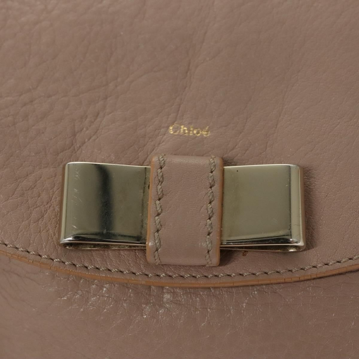 Chloe Lily Leather, Pink, Leather, Handbag