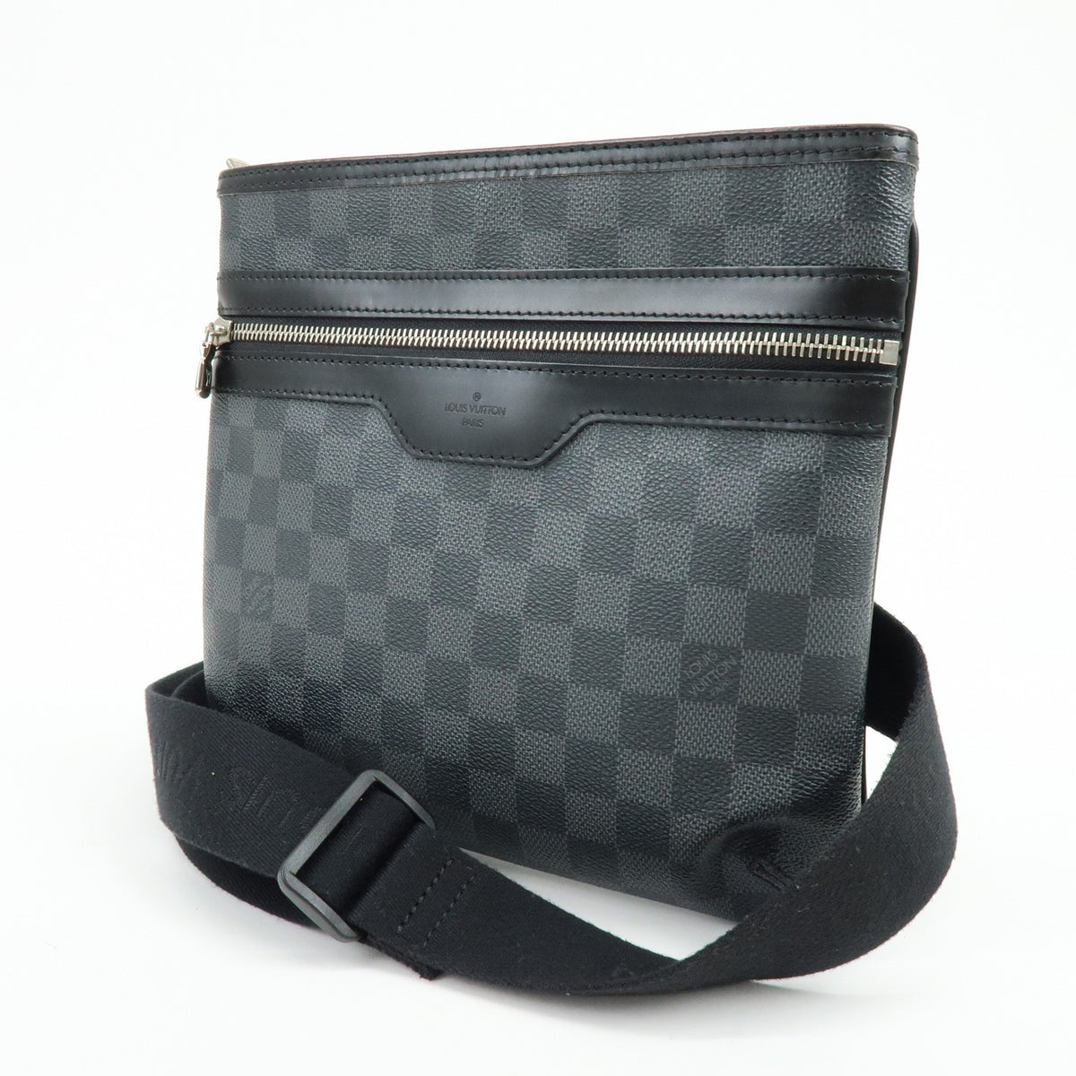 Louis Vuitton Thomas Damier Graphite, Black, Canvas, Handbag