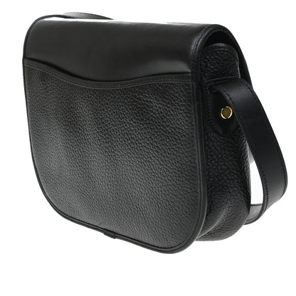 Christian Dior Vintage CD Flap Leather, Black, Leather, Shoulder Bag