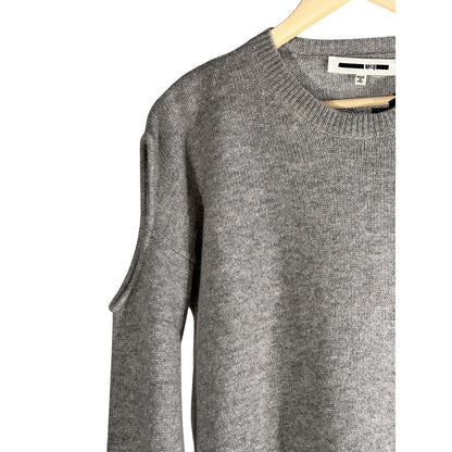 ALEXANDER MCQUEEN Cold Shoulder Wool Sweater