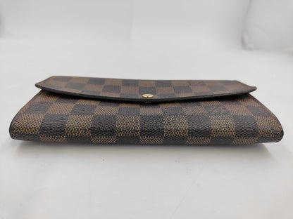 Louis Vuitton Vintage Sarah Damier, Brown, Canvas, Wallet