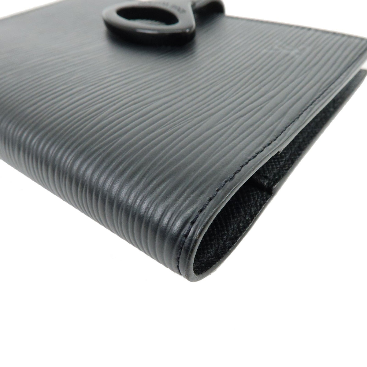 Louis Vuitton Ring Agenda Cover Epi Leather, Black, Leather, Briefcase