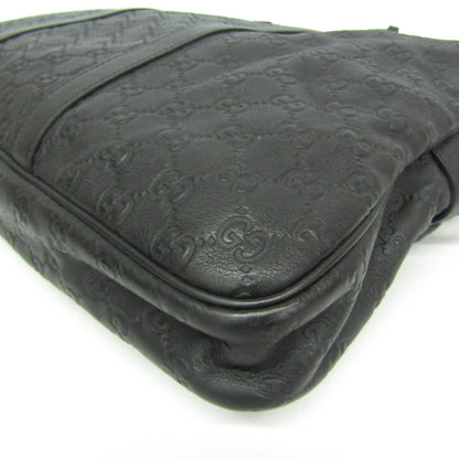 Gucci Convertible Guccissima Leather, Black, Leather, Briefcase