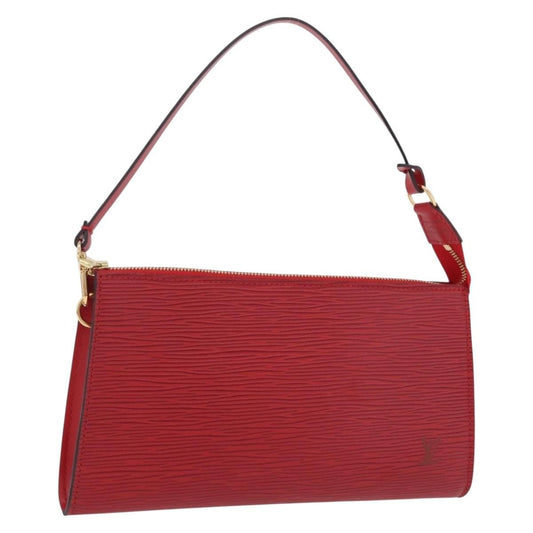 Louis Vuitton Pochette Accessoires Epi Leather, Red, Leather, Clutch