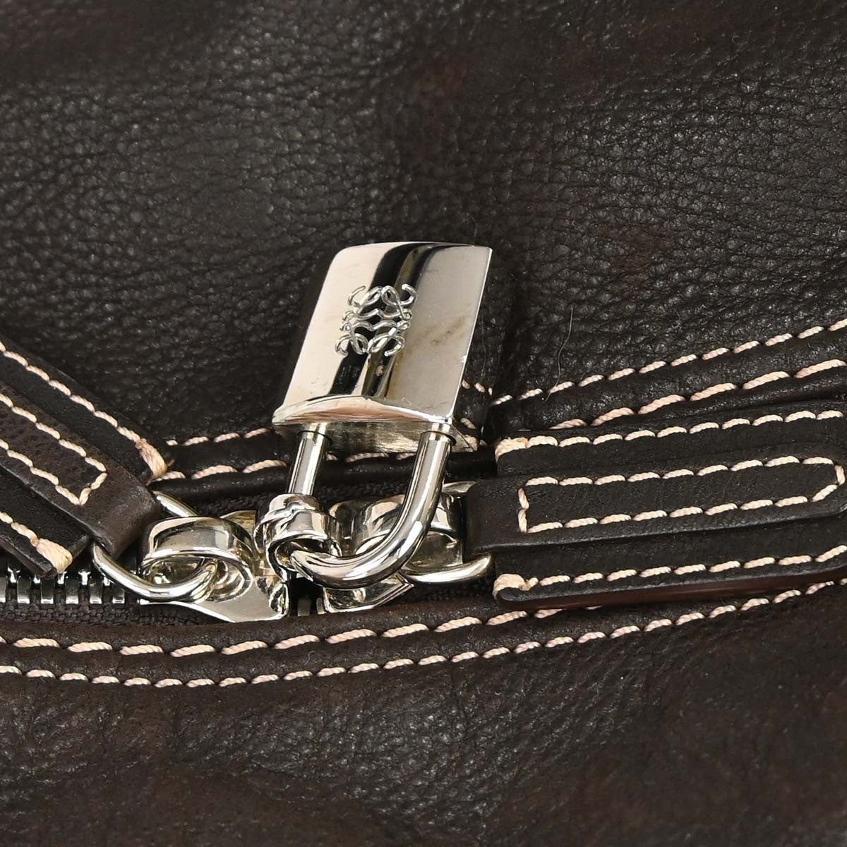 Loewe Anagram Bag leather, Brown, Leather, Handbag