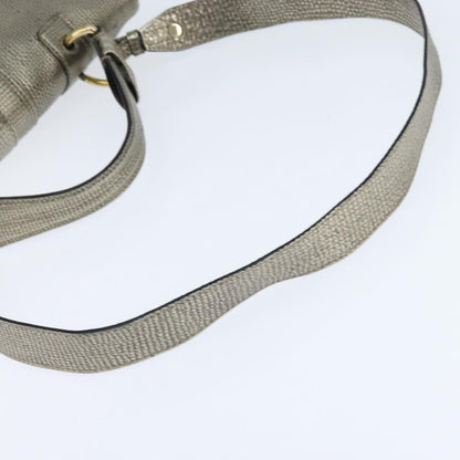 Bvlgari Leoni Top Handle Leather, Silver, Leather, Handbag