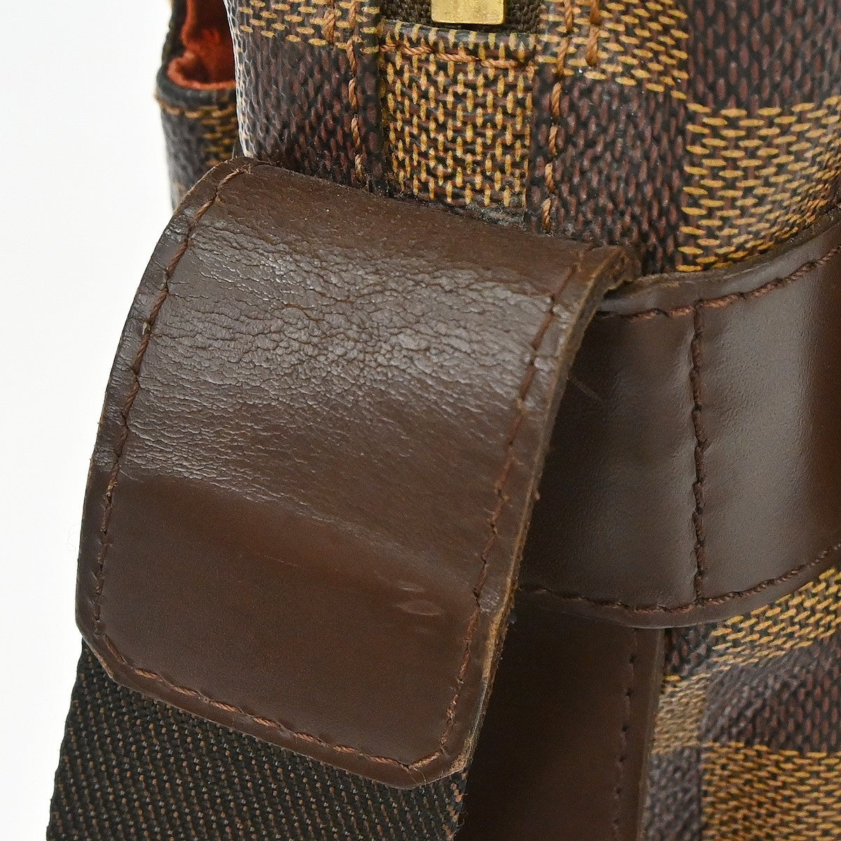 Louis Vuitton Naviglio Damier, Brown, Canvas, Shoulder Bag