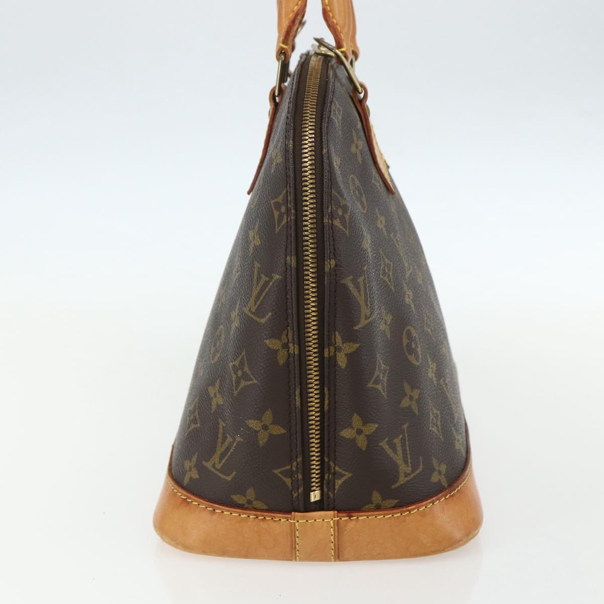 Louis Vuitton Alma Handbag Monogram Canvas, BROWN, CANVAS, Handbag