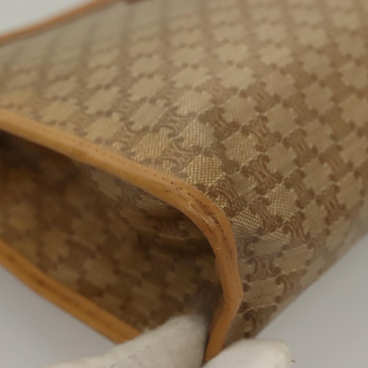 Celine Macadam Pochette Clutch, Beige, PVC, Clutch