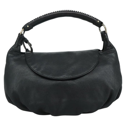 Salvatore Ferragamo Vintage Gancini Top Handle Leather, Black, Leather, Handbag