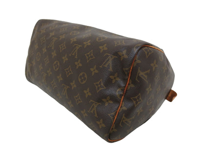 Louis Vuitton Speedy Monogram, Brown, Canvas, Handbag