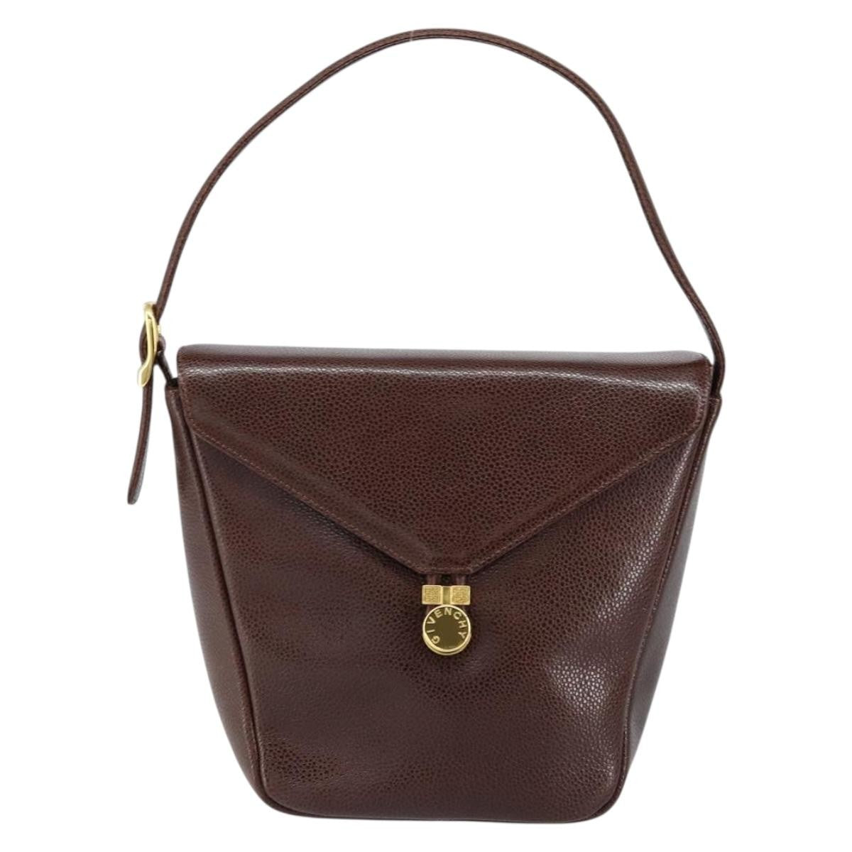 Givenchy Shoulder Leather, Brown, Leather, Shoulder Bag