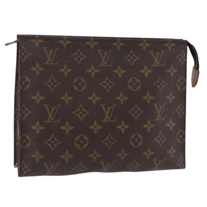 Louis Vuitton Toiletry Pouch Monogram Canvas, Brown, Canvas, Clutch