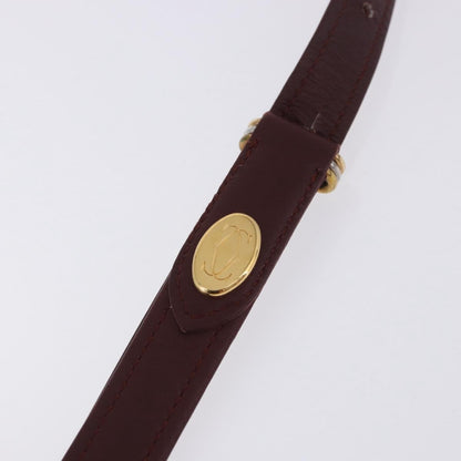 Cartier Must de Cartier Leather, Beige, Leather, Shoulder Bag