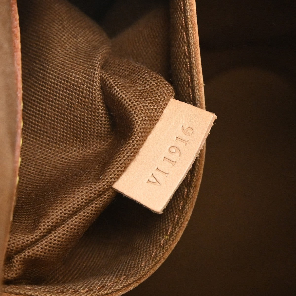 Louis Vuitton Vintage Alma Monogram Canvas, Brown, Canvas, Handbag