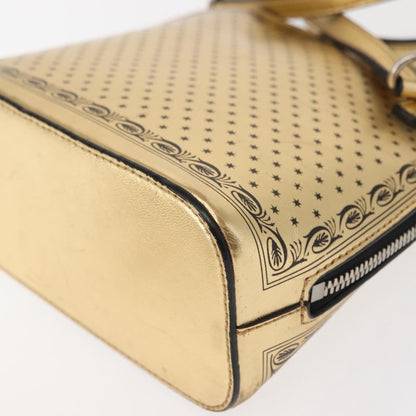 Gucci Dome Limited Edition Printed Leather, Gold, Leather, Crossbody Bag