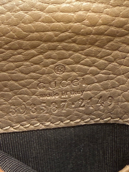 Gucci GG Marmont Card Case GG Coated Canvas with Leather, Beige, Canvas, Card Holder