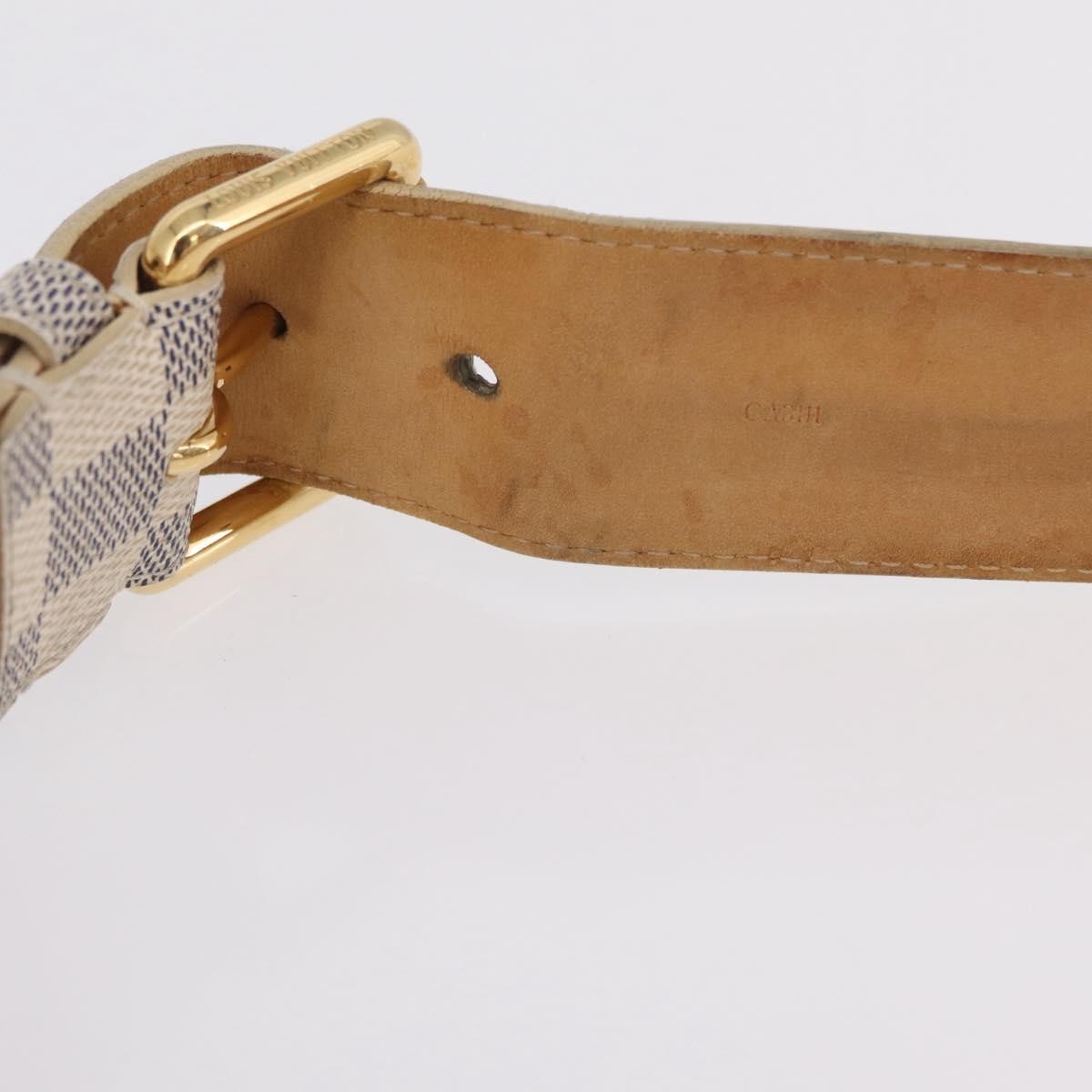 Louis Vuitton Solo Belt Damier, White, Canvas, Clutch