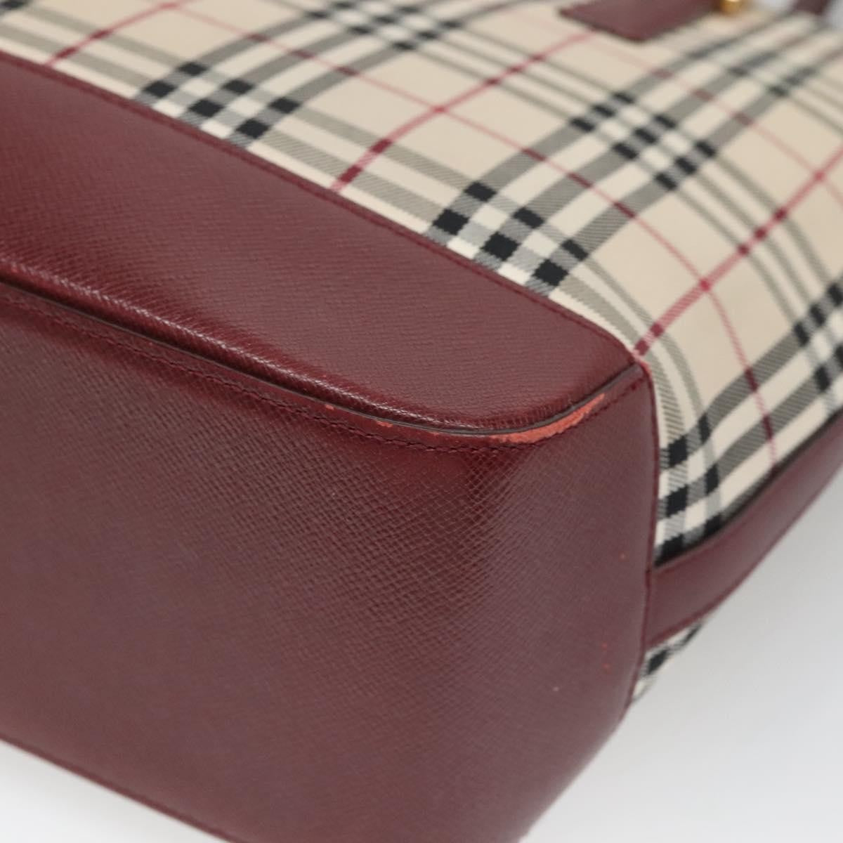 Burberry Nova Check Tote Canvas and Leather, Beige, Canvas, Tote Bag