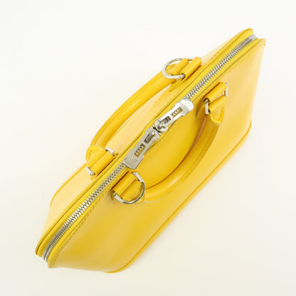 Louis Vuitton Alma Epi Leather, Yellow, Leather, Handbag