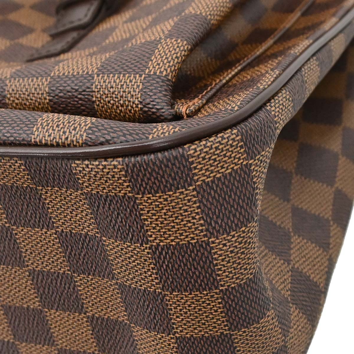Louis Vuitton Uzes Damier Ebene, Brown, Canvas, Tote Bag