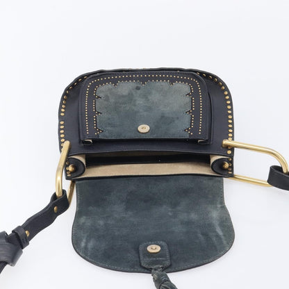 Chloe Hudson Studded Leather, Black, Leather, Handbag