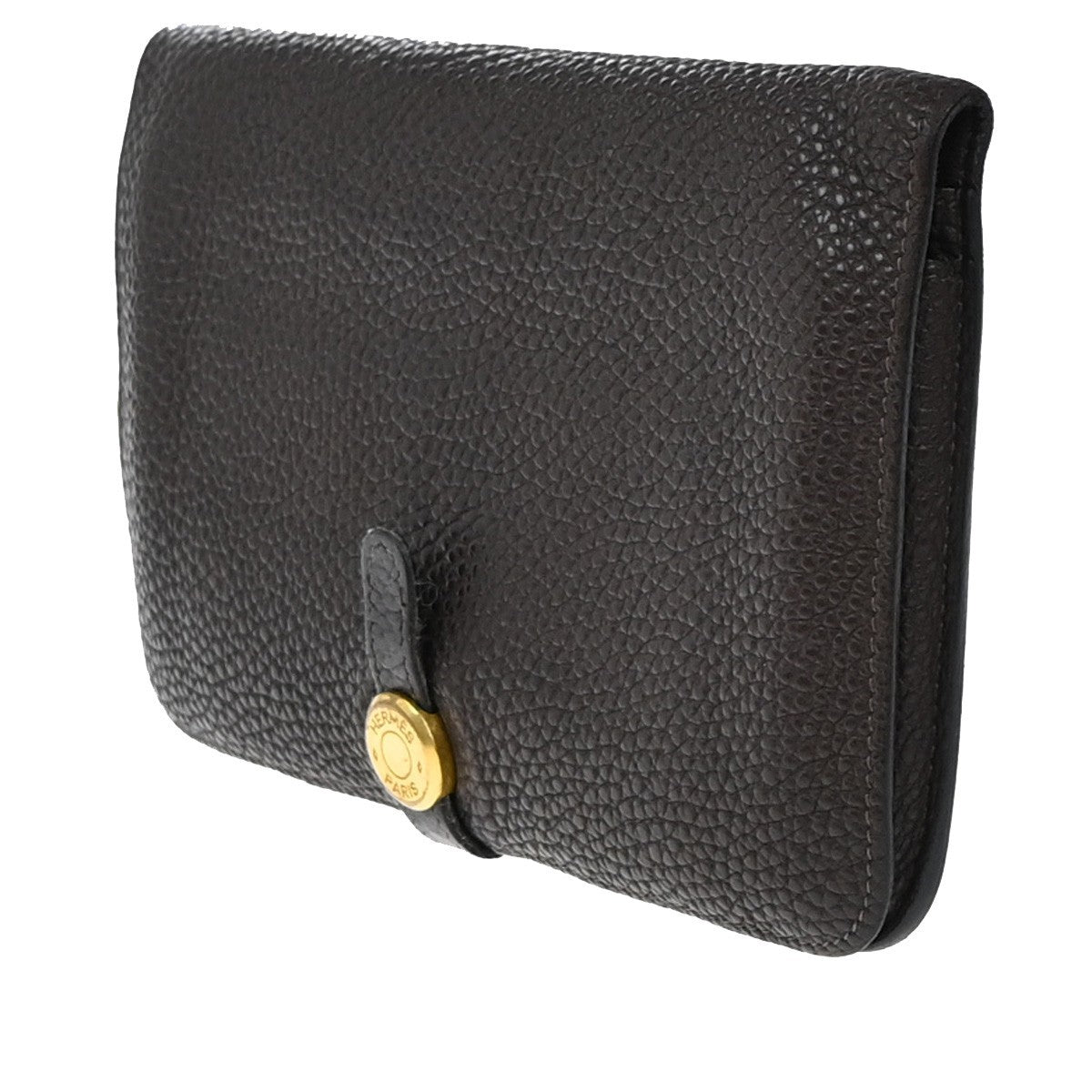 Hermes Dogon Compact Leather, Brown, Leather, Wallet