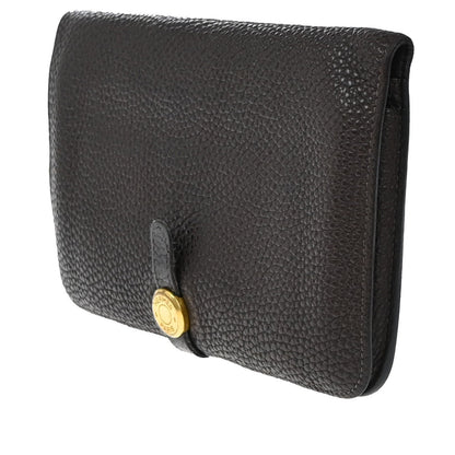 Hermes Dogon Compact Leather, Brown, Leather, Wallet