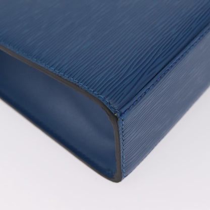 Louis Vuitton Malesherbes Epi Leather, Blue, Leather, Handbag